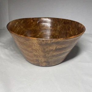 Spalted Myrtle Wood Bowl Burl California Laurel Beautiful Segmented Hand made - Picture 1 of 23