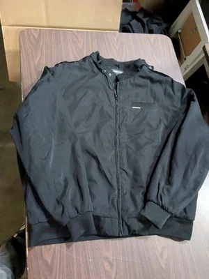 Members Only Black Bomber Jacket. Size 3X - Image 1 of 3