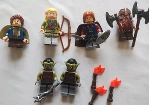 Lego LOTR Lord Of The Rings Lot Minifigure Boomer Pippin Peregrin Gimli Retired - Picture 1 of 8