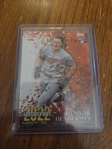 2023 Topps Gunnar Henderson #22GH-13 2022 Greatest Hits RC Baltimore Orioles - Picture 1 of 2