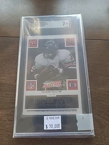 1986 Mcdonalds Walter Payton Black #34 SGC 7 NM G000309 - Picture 1 of 3