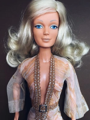 Mono de salón transparente Stella Swirl traje pantalón se adapta a muñeca Mego Candi Lady Linda Foto 1 de 4