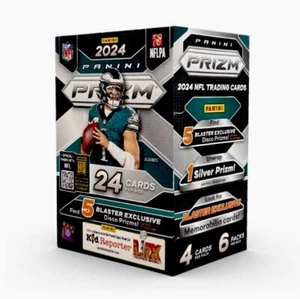 Caja bláster de fútbol Panini Prizm 2024 1 plata 5 discoteca sellada de fábrica - Imagen 1 de 3