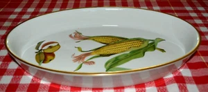 Evesham Gold 12" Oval Baker by Royal Worcester, England - Picture 1 of 5