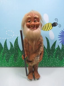 Muñeca Old Man Caveman (#1) - 8" Mopets de Sarco Troll - RARA - Imagen 1 de 12