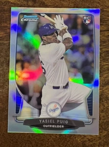 2013 Bowman Cromo Yasiel Puig RC Rifrattore #1 - Foto 1 di 2