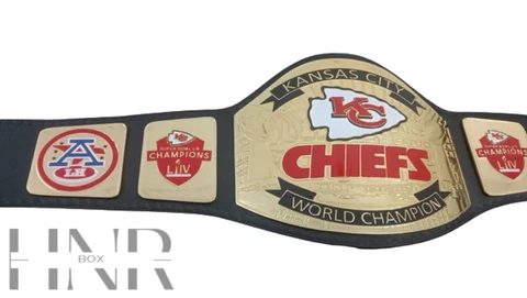 KANSAS CITY CHIEFS SUPER BOWL CHAMPIONS - Championship belt replica 2mm brass Cover