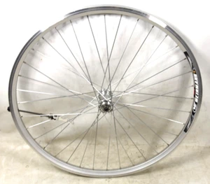 26" Front Quick Release Bike Bicycle Wheel Weinmann Zac2000 Rim Brake Silver - Picture 1 of 3