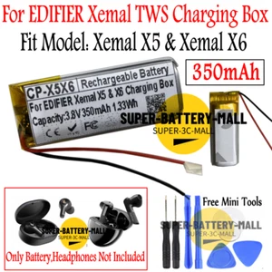 350mAh Replacement Battery For EDIFIER Xemal X5 & For Xemal X6 TWS Charging Box - Picture 1 of 2