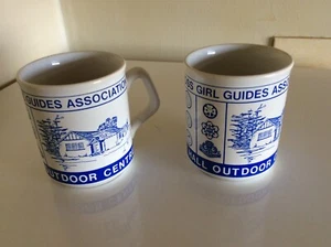 PERTH AND KINROSS GIRL GUÍAS ASSOC - 2 X TAZAS DE CERÁMICA - CENTRO BLACKWATER - F\POST - Imagen 1 de 11
