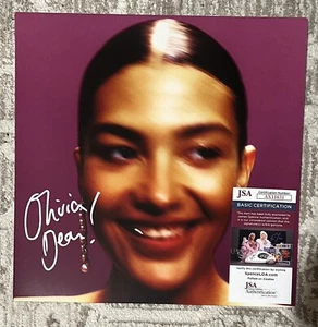 OLIVIA DEAN SIGNED MESSY VINYL LP - JSA COA - Picture 1 of 4