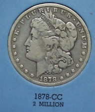 1878-CC MORGAN SILVER DOLLAR CIRCULATED  $1 COIN