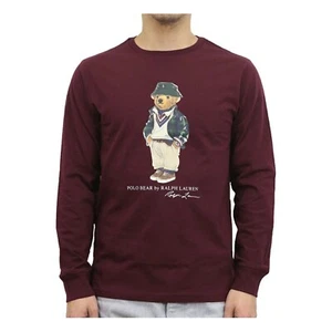 Polo Ralph Lauren Boys Kids Polo Bear Long Sleeve Crewneck T-Shirt Tee - Picture 1 of 4