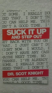 Suck It Up And Step Out By Dr. Scot Knight (Paperback) - Foto 1 di 3