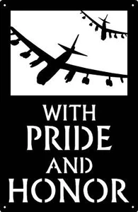 Pride and Honor Air Force B52 - Military Sign - Made in USA - Imagen 1 de 3