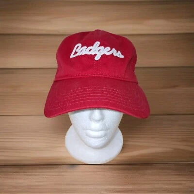 Gorra de béisbol ajustable roja Wisconsin Badgers Under Armour para mujer Foto 1 de 4