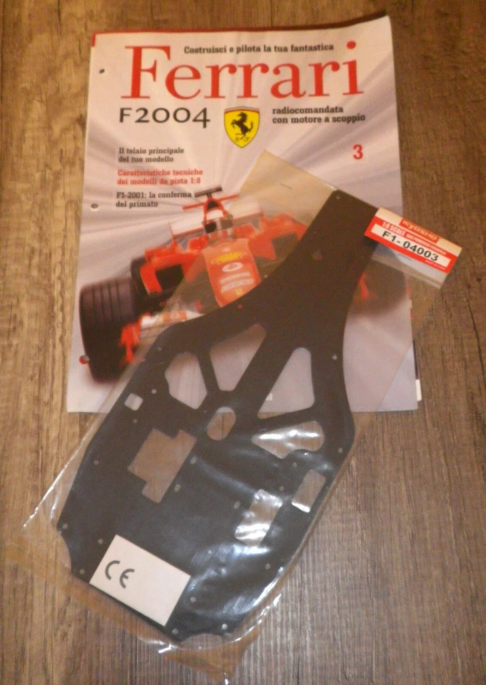 KYOSHO KIT FERRARI F 2004 SCALA 1/8 - F1-04003 RACCOLTA con fascicolo -SIGILLATO - Immagine 1 di 1
