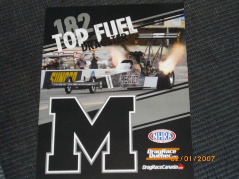 2019 DAN MERCIER TOP FUEL DRAGSTER NHRA POSTCARD Cover