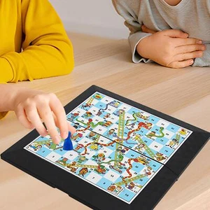 Snake and Ladders Board Game Folding Chess Board for Outdoor Indoor Friend - Picture 1 of 7