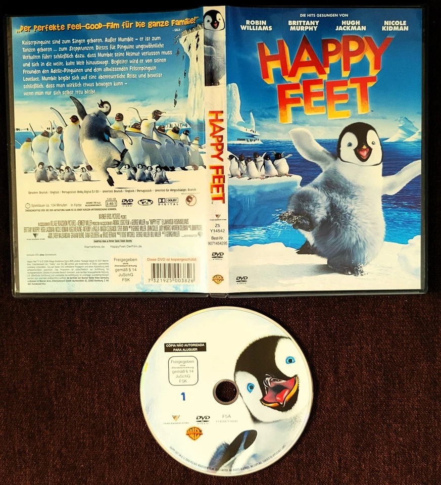 DVD Animationsfilm: Happy Feet mit Filmmusik Prince, Robin Williams, Beach Boys - Bild 1 von 1