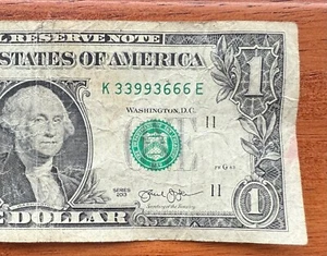 2013 Washington $1 Dollar 3,6,9 "Key to the Universe" One Dollar Bill Currency - Picture 1 of 3