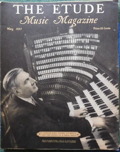 THE ETUDE MUSIC MAGAZINE May 1937 Ben Franklin Grieg Piano Technique Schubert - Picture 1 of 2
