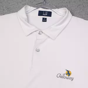 Dunhill Links Poloshirt Herren XL Galloway National Golfschläger weiß Performance - Bild 1 von 11