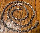 18.25" Vintage Italian 25.5G Heavy 925 Sterling Silver 5Mm Rope Chain Necklace