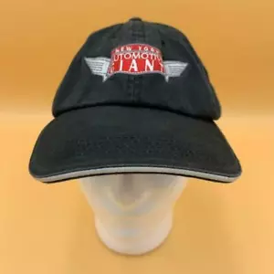 Gorra de béisbol negra gigante automotriz de Nueva York gancho y bucle ajustables - Imagen 1 de 9