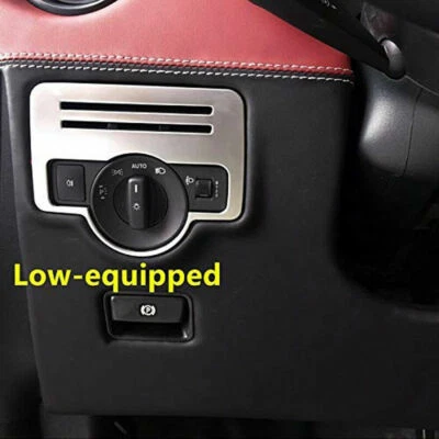 Cubierta de ajuste de interruptor de faros plateada mate para Mercedes-Benz Metris Vito 2014-23 Foto 1 de 4