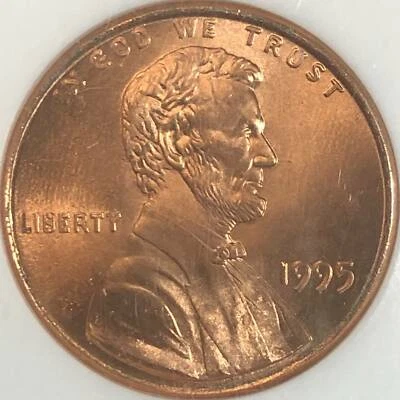 1995 P Lincoln Wheat Cent Double Die Obv NGC MS-68 RD - Image 1 of 3