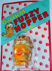GARFIELD FUZZY HOPPER VINTAGE 1978 KUNSTSTOFFSPIELZEUG NOCH IN VERPACKUNG NOS Jim Davis - Bild 1 von 4