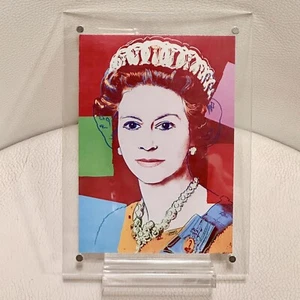 Andy Warhol Queen Elizabeth II Mini Print | Framed Show Card | Free Ship - Picture 1 of 2