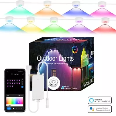 Luci di gronda permanenti da esterno con controllo LED RGBIC Wifi Smart App i... - Immagine 1 di 4