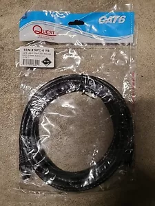 NPC-6110 Cat 6, Snagless Molded Boot, EIA568B, Black, 10FT 1PC Patch Cable - Picture 1 of 3