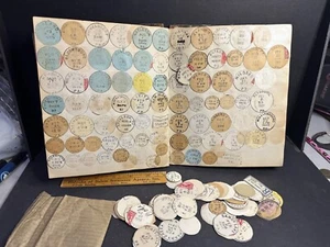 Amazing Postal Cancellation Album 1880s-1909, States, Railroad, Foreign 1400+ - Picture 1 of 24