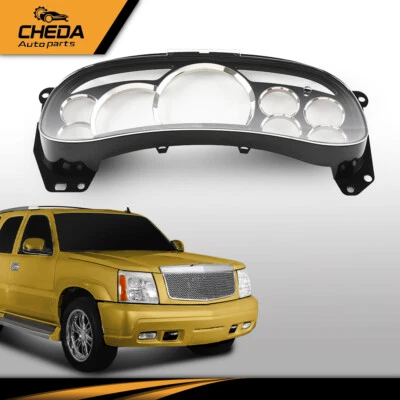 Gauge Cluster Lens Cover Chrome Rings Fit For 2003-2006 GM Trucks Suvs Escalade  - Image 1 of 4
