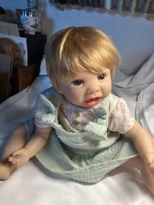 Unmarked 21" Vinyl and Cloth Baby.wears 0-3 Month  Clothes Reborn - Picture 1 of 8
