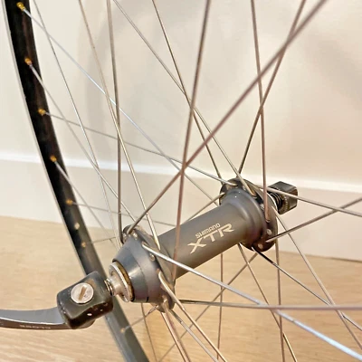 Shimano XTR Front Wheel 26 inch Breezer Backdraft Rim MTB Vintage w QR Skewer - Image 1 of 4