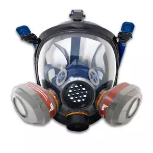 Parcil Safety PD-101 Full Face Gas Mask Respirator OV & Particulate Filtration - Picture 1 of 7