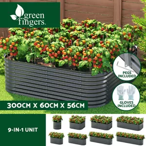 Green Fingers Garden Bed 9 In 1 Modular Planter Box Raised Container 56CM Height - Picture 1 of 8