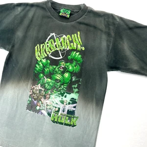 Vintage Incredible Hulk Shirt Erwachsene Small (Jugend XL) Comic Batik Y2K 2002 - Bild 1 von 17