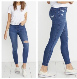 NWT Marine Layer high skinny distressed jeans size 25 medium wash - Picture 1 of 11