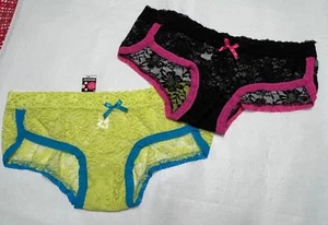 Nuevo conjunto de 2 pantalones cortos Joe Boxer de encaje para mujer: S-M-L-XL - Imagen 1 de 11