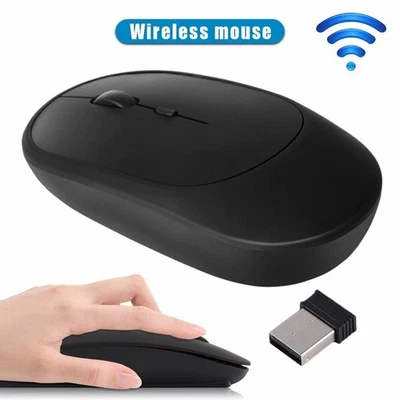 PC Maus Kabellos Bluetooth 5.2 und Funk für Computer, MAC Aufladbare leise Maus - Bild 1 von 4