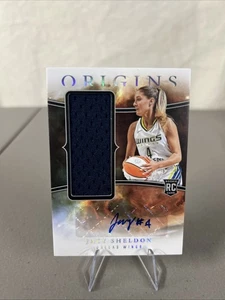 Jacy Sheldon 2024 Panini Origins WNBA JA-JS RC Rookie Jersey Patch Auto - Picture 1 of 12