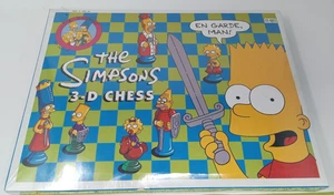 Vintage The Simpsons 3D Chess Set 1991 Board Game Complete Nostalgic New - Picture 1 of 8