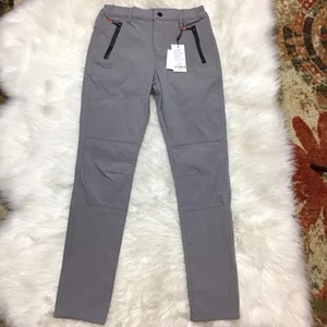NWT Camii Mia Gray Fleece Lined Snow Winter Pants Zip Waterproof Pockets - Picture 1 of 11