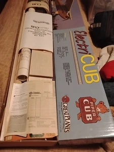 NOS Vintage Great Planes Electric Elctricub CUB J-3 PIPER Model Airplane Kit - Picture 1 of 7