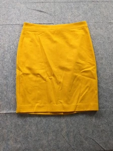 J. Crew The Pencil Skirt Sz 10 Mustard Yellow - Picture 1 of 8